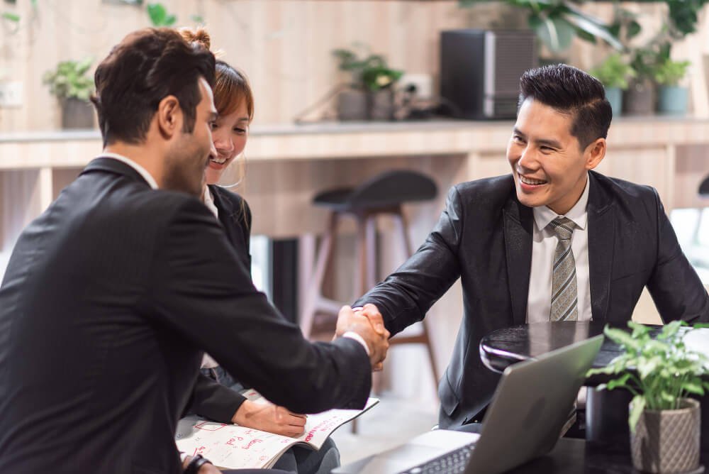 Group of diverse business people